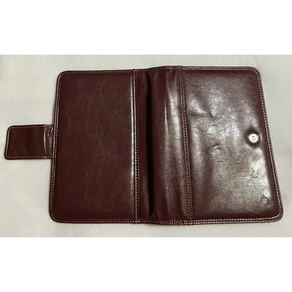 Franklin Covey Leather 7-Ring Notebook Planner Organizer Needs Fillers Burgundy
